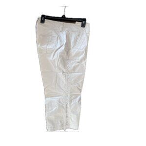 ivory cotton stretch capris size 10